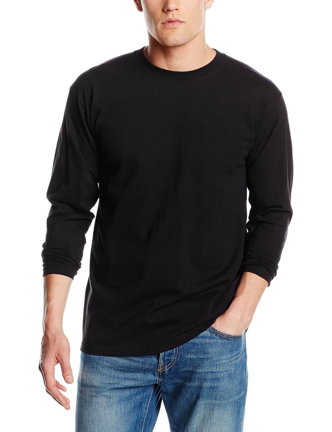 fruit of the loom 男式 t 恤 黑色 xx-large